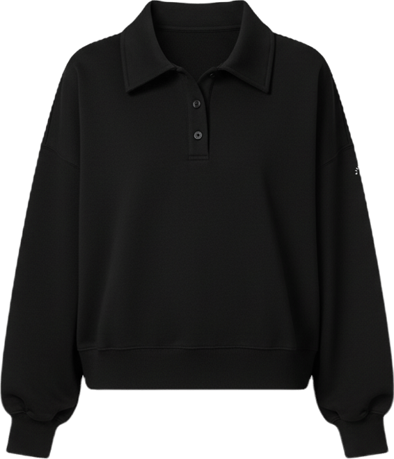 Women's Oversized Heirloom '89 Polo Collar Sweatshirt