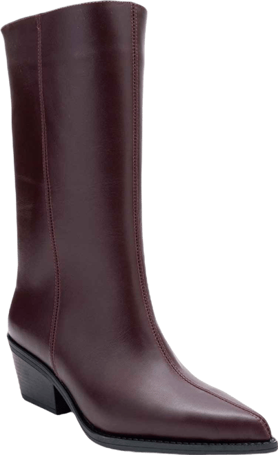 Forever & Always Women's Shoes Juana Leather Pointed Toe Boot (Women)