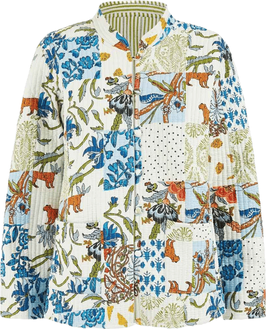 Women's Indian Patchwork Reversible Jacket