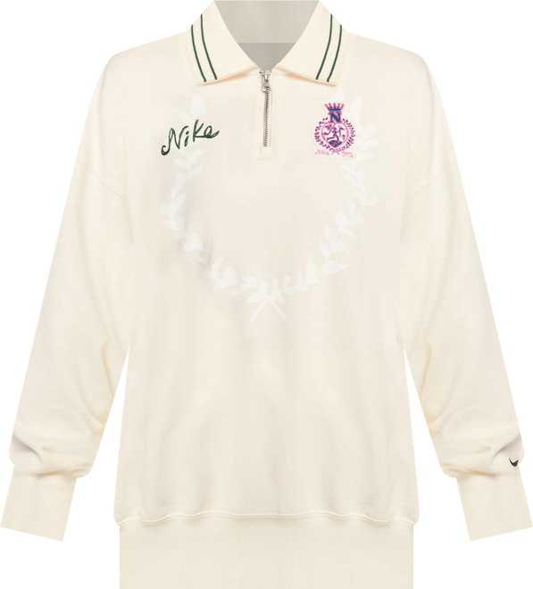 ナイキ スポーツウェア ウィメンズ オーバーサイズド 1/4ジップ フリース ポロ