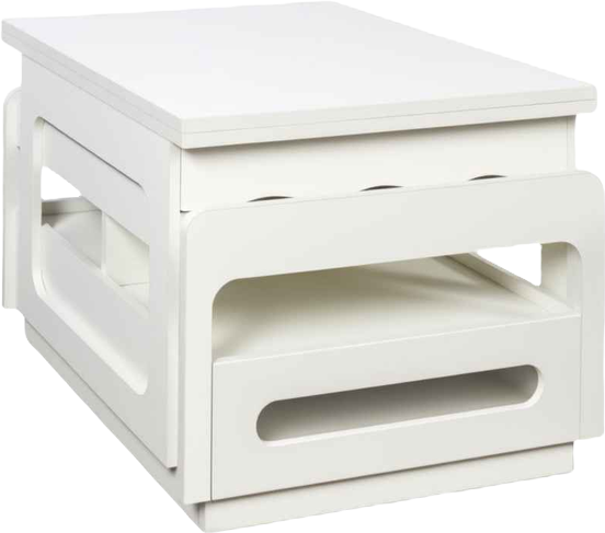 3-in-1 Deformed Coffee Table with Storage