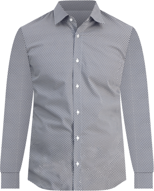 Men's Modern-Fit Circle Print Dress Shirt