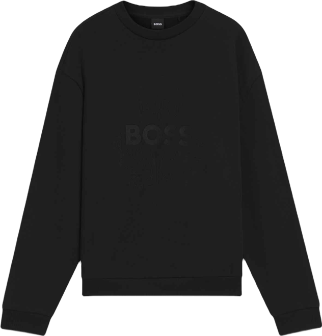 Boss by  Men's Cotton Terry Oversized-Fit Logo Sweatshirt