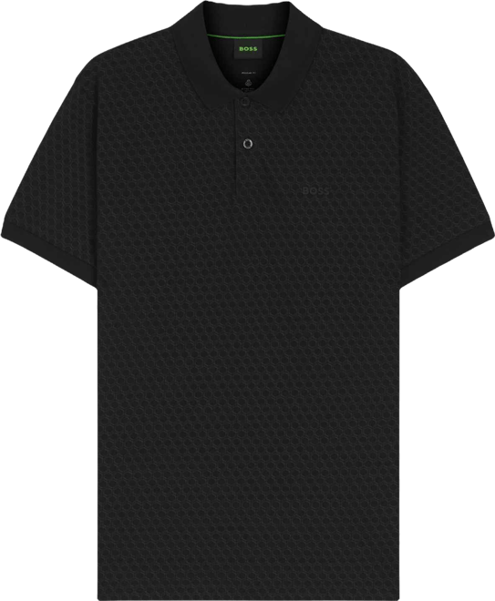 Boss by  Men's Cotton-Pique Printed Pattern Polo Shirt