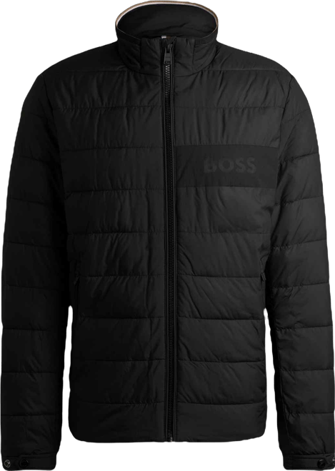 Boss by  Men's Water-Repellent Logo Detail Jacket