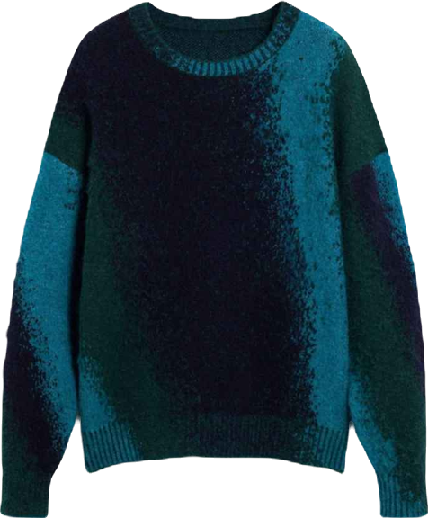 Men's Jacquard splatter sweater