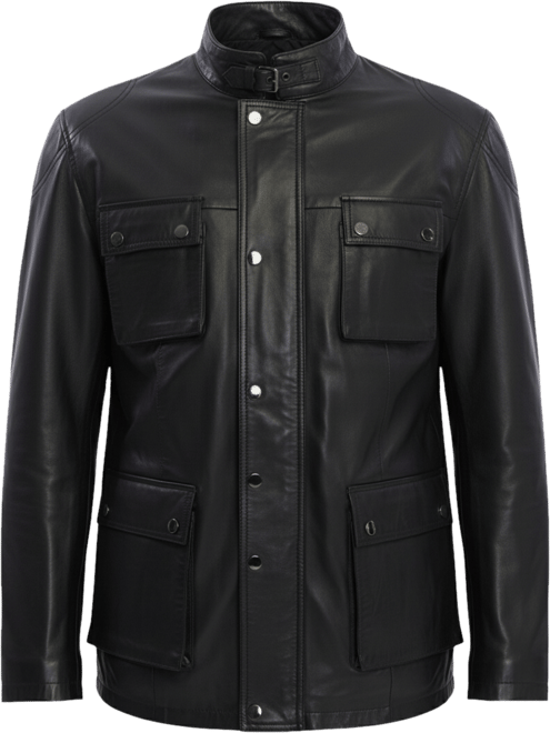 Men's Utility Leather Jacket