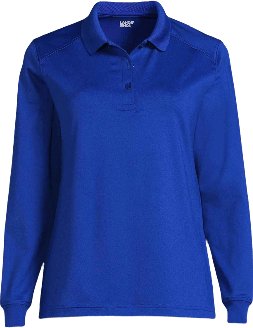 School Uniform Women's Long Sleeve Rapid Dry Polo Shirt