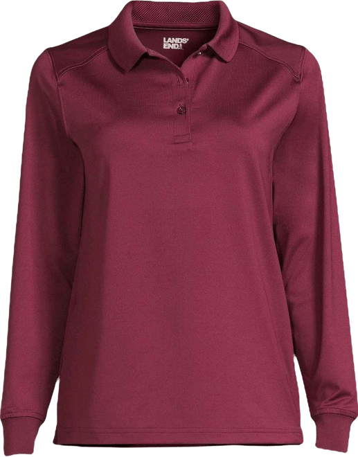School Uniform Women's Long Sleeve Rapid Dry Polo Shirt