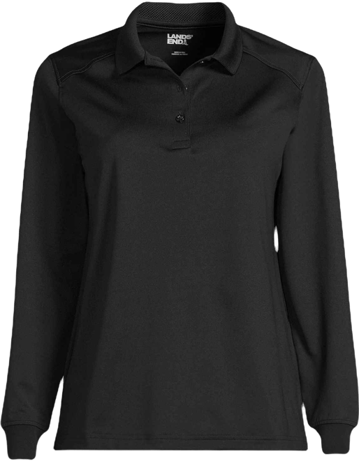 School Uniform Women's Long Sleeve Rapid Dry Polo Shirt
