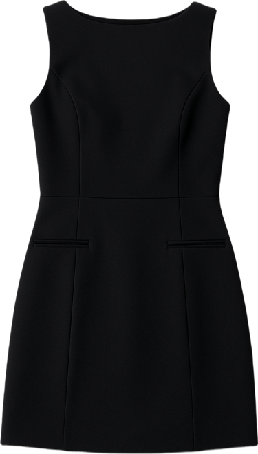 Women's Boat Neck Sleeveless Mini Dress