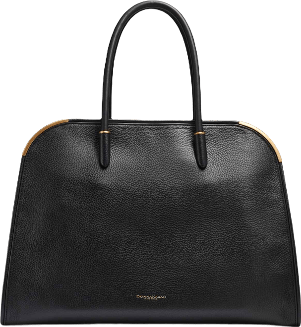 Satin Leather Medium Tote Bag