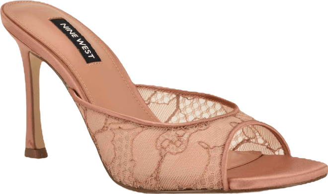 Women's Kiscop Lace Slip-On Stiletto Sandals