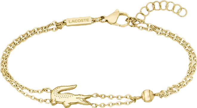 Women's Crocodile Double Chain Bracelet