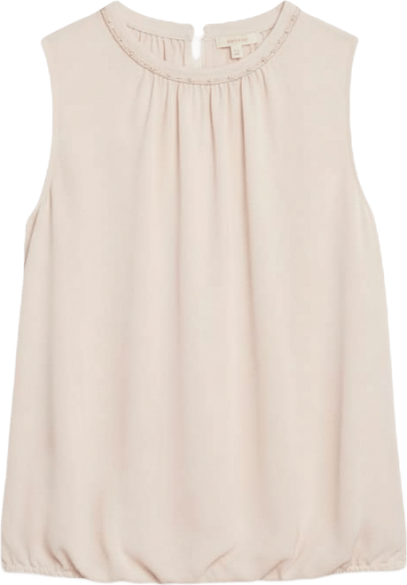 Petite Sleeveless Blouson Top