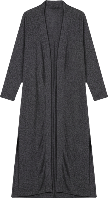 Women's Knit Three Quarter Bell Sleeve Open Cardigan Sweater