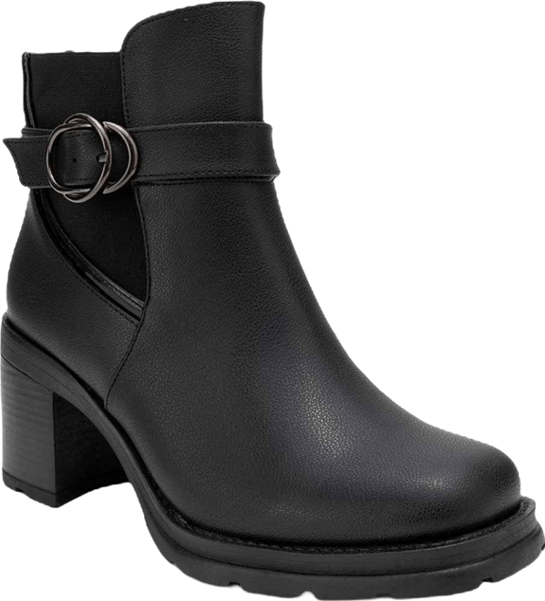 Women's Heile Buckle Block Heel Boot