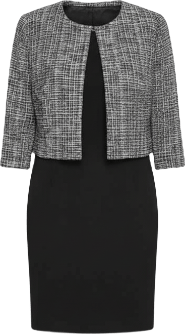 Petite 2 Piece Jacket and Dress Set