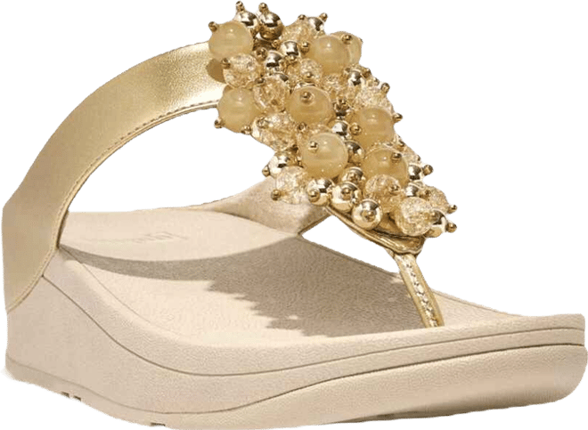 Women's Fino Bauble-Bead Toe-Post Sandals
