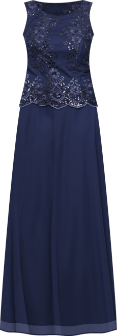 Women's Boat Neck Embroidered Dress