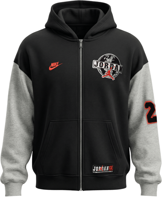 Jordan Brooklyn Men's Oversized Full-Zip Hoodie