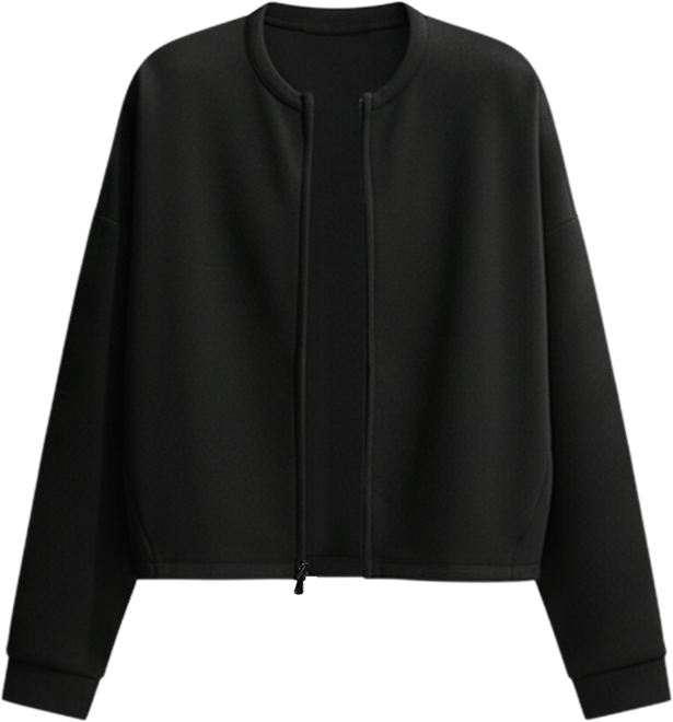 Nike 24.7 ImpossiblySoft Women's Dri-FIT Oversized Crew-Neck Full-Zip Top