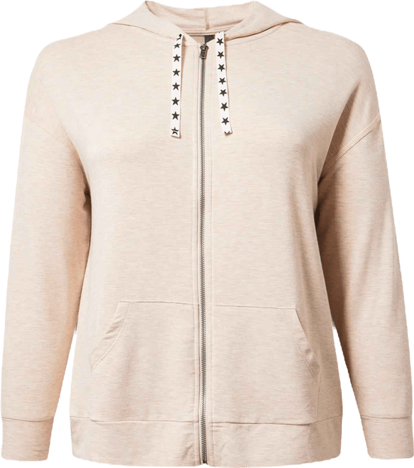 Plus Size - Light Weight French Terry Zip-Up Lounge Hoodie - Torrid