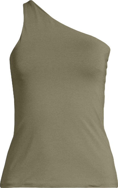 Plus Size Slender One Shoulder Top