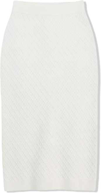 Women's Pull-On Cable-Stitch Midi Skirt