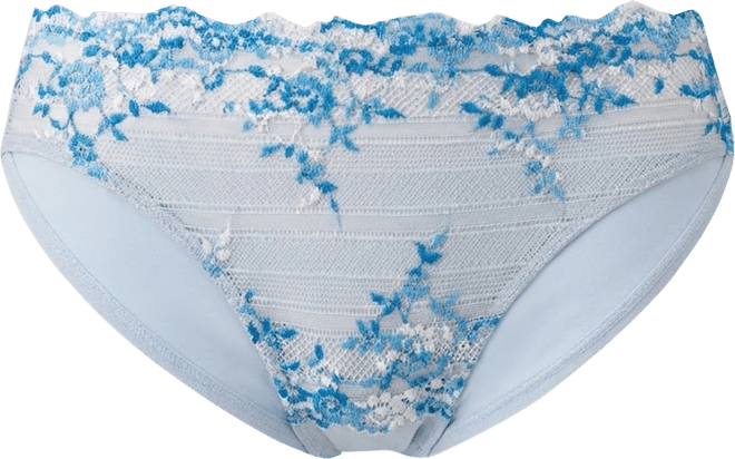 Women's Embrace Lace Hi Cut Embroidered Brief Underwear Lingerie 841191