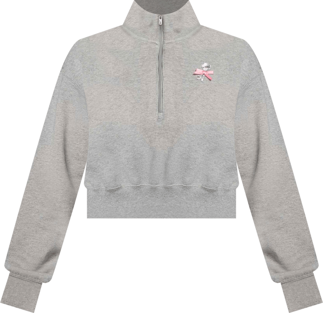 ナイキ スポーツウェア ウィメンズ オーバーサイズ クォータージップ クロップド スウェットシャツ