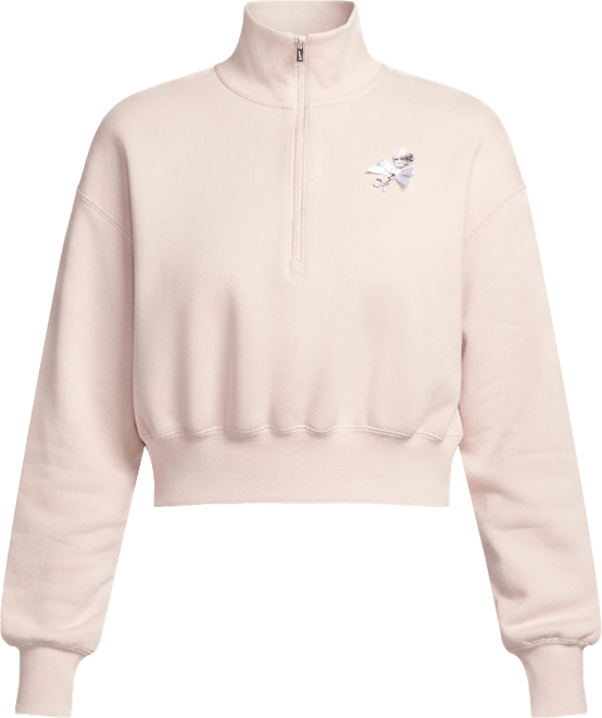 나이키 스포츠웨어 여성 오버사이즈 쿼터집 크롭 스웻셔츠