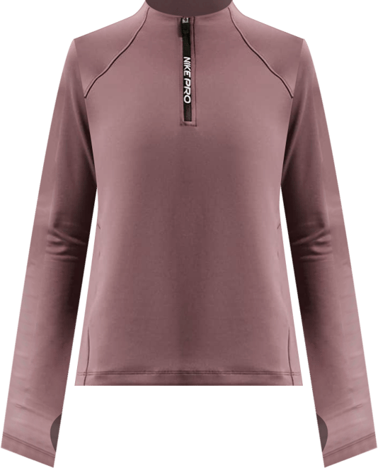Nike Pro Big Kids' (Girls') Dri-FIT Half-Zip Long Sleeve