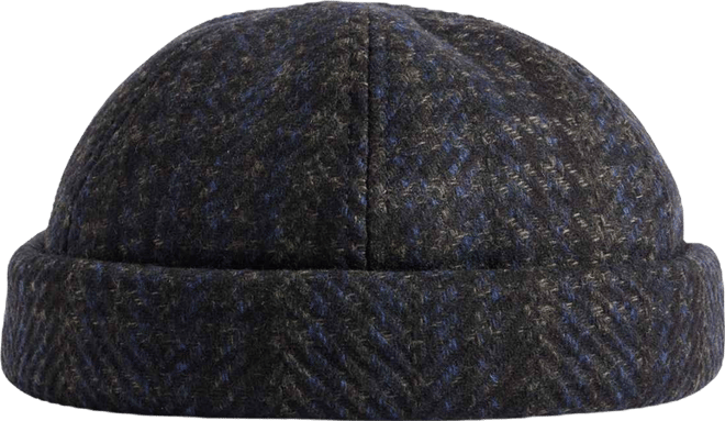 Men's Herringbone Tweed Watch Cap