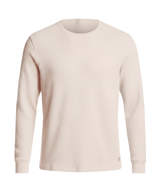 Men's Long Sleeve Crewneck Twill Stonewash Sweater