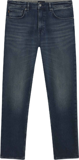 Boss by  Men's Blue Comfort-Stretch Denim Maine Regular-Fit Jeans