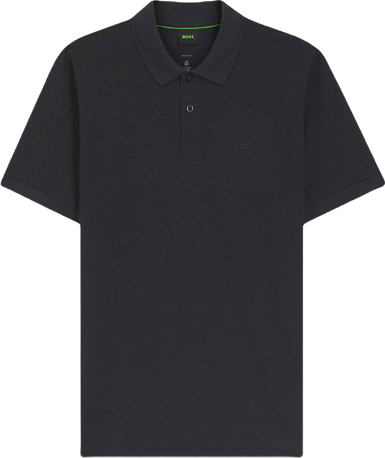 Boss by  Men's Cotton-Pique Printed Pattern Polo Shirt