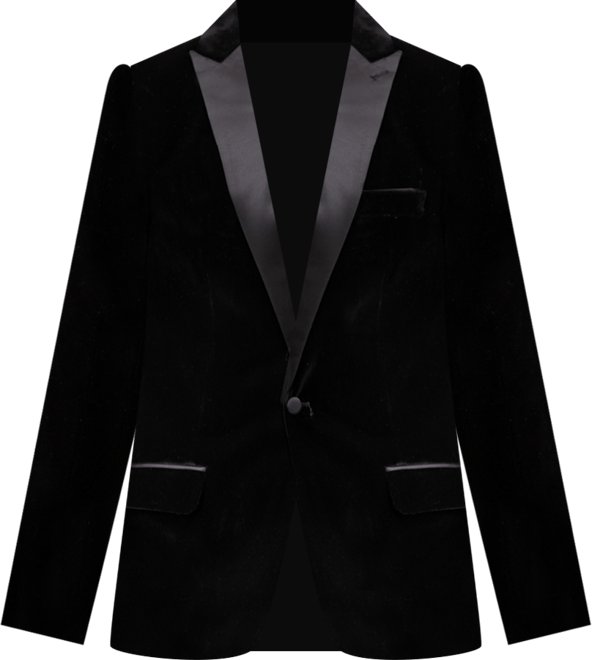 Mens Slim Fit Peak Lapel Velvet Sport coat