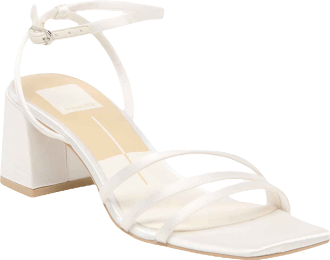 Women's Ysabel Strappy Ankle Wrap Block Heel Dress Sandals