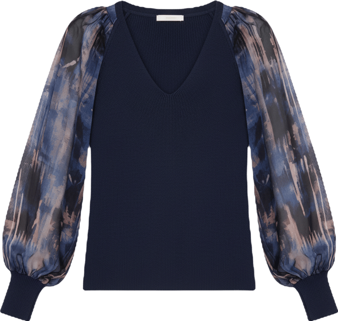 Women's Long Sleeve V-Neck Top