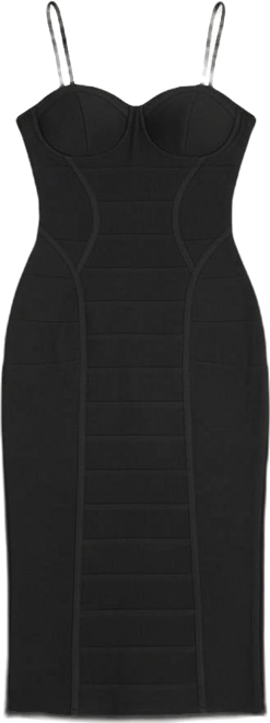 Juniors' Corset Bodycon Sweetheart Neck Midi Dress