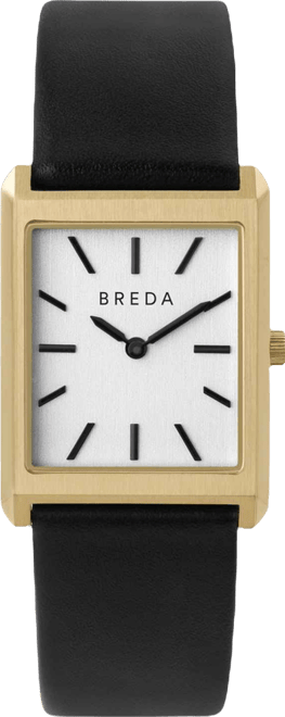 Women's 'Virgil' 1736b Black Leather Strap Watch, 26mm