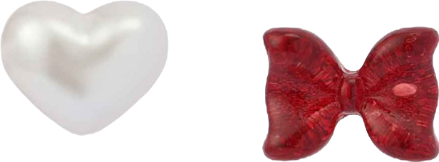 Faux Cultivated-Pearl Celestial Soiree Heart Bow Stud Earrings