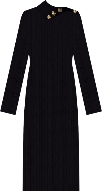 Women's Long-Sleeve Priscilla Cable Rib Dress