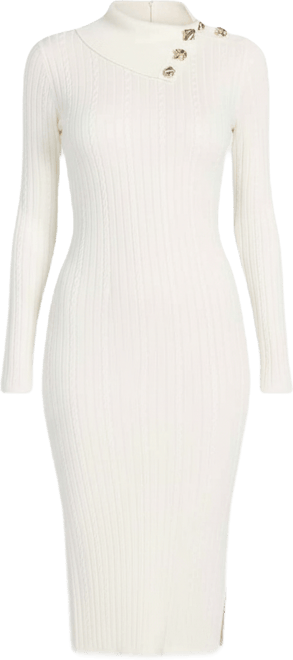 Women's Long-Sleeve Priscilla Cable Rib Dress
