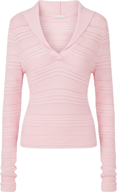 Women's V-Neck Stripe Sweater