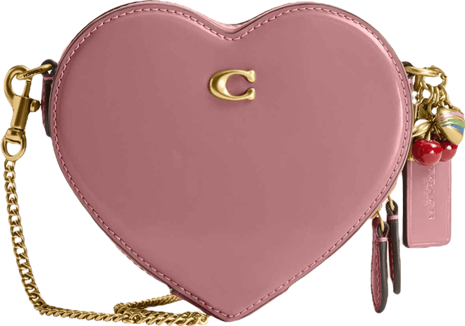 Heart Mini Crossbody Bag 14 with Charms