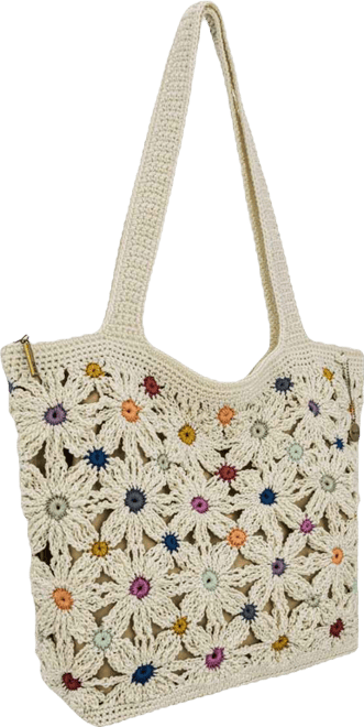 Classic Large Crochet Carryall Tote Bag