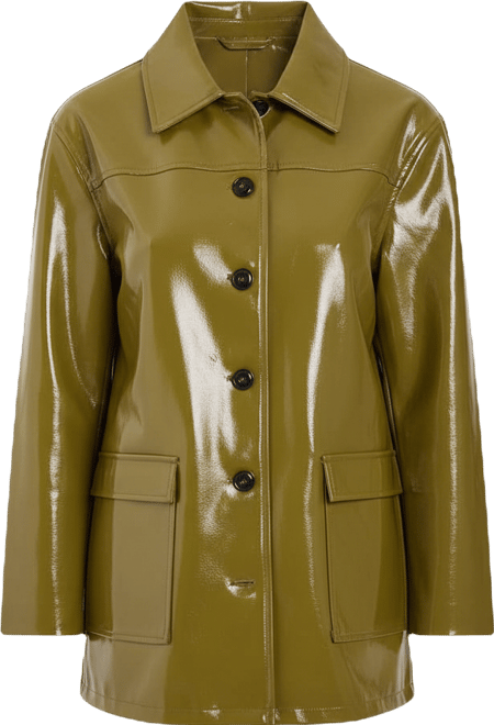 Women's Vinyl High Clean Longline Jacket