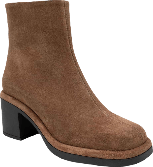 Forever & Always Women's Shoes Junae Leather Block Heel Boot (Women)